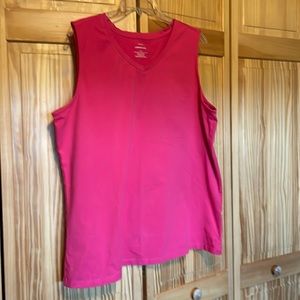 Pink sleeveless top